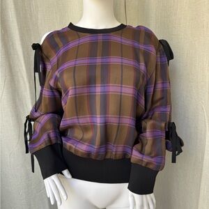 3.1 Phillip Lim Plaid top sz 8